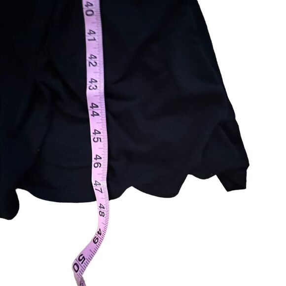 Solemio ~ Black Spaghetti Strap Maxi Dress ~ crochet knit overlay bodice ~size S - Picture 8 of 8